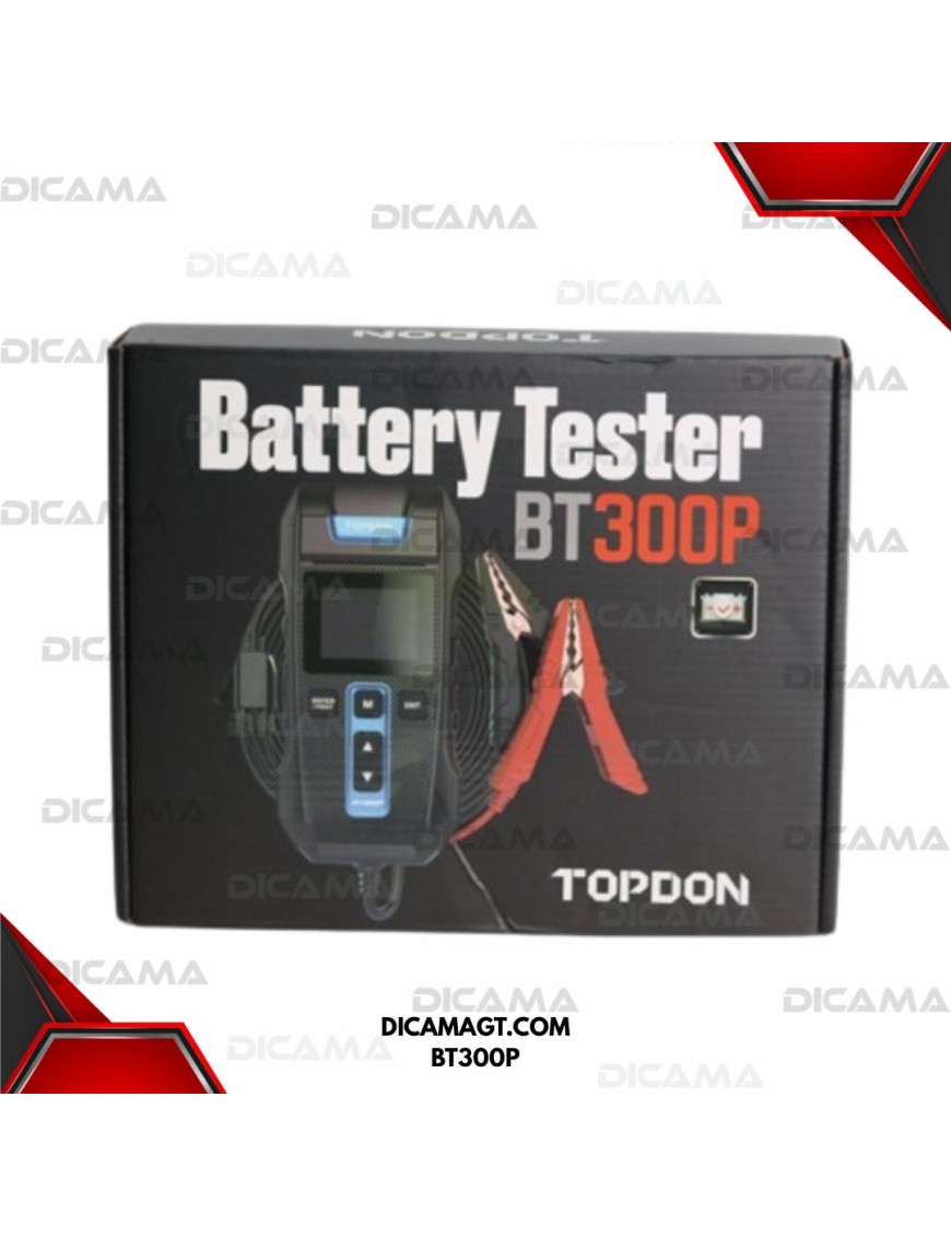 TESTER DE BATERIAS CON IMPRESORA TOPDON BT300P