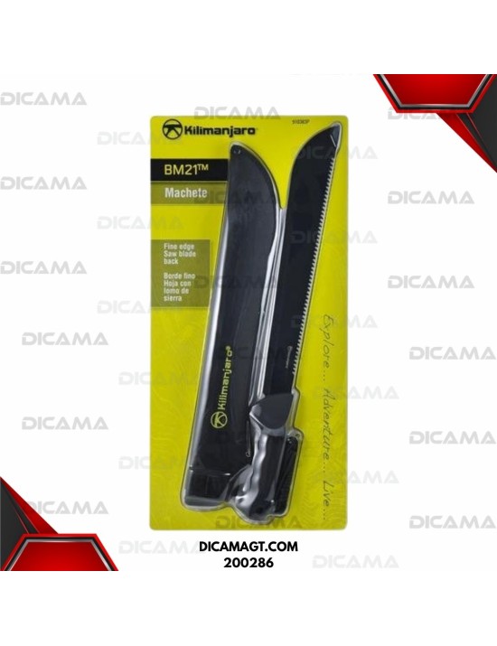 MACHETE 21 NEGRO CON ESTUCHE KILIMANJARO 467844/402438