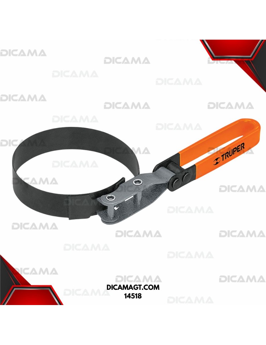LLAVE P/FILTRO DE ACEITE 3-1/4-3-3/4 TRUPER 14518