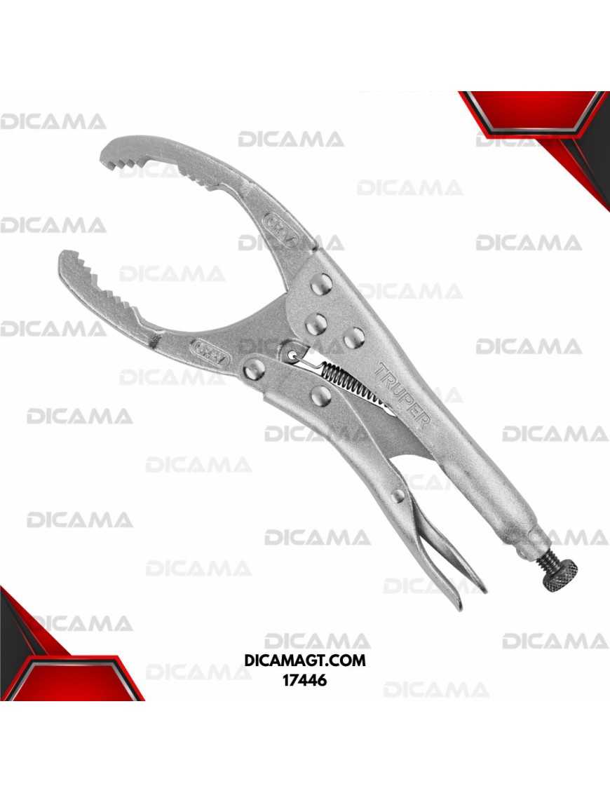 LLAVE P/FILTRO DE ACEITE PINZA 9 DE PRESION TRUPER 17446