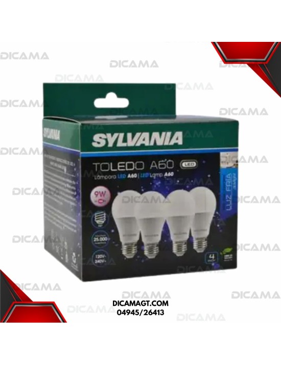 BOMBILLA LED 9W JGO 4 SYLVANIA 04945/26413