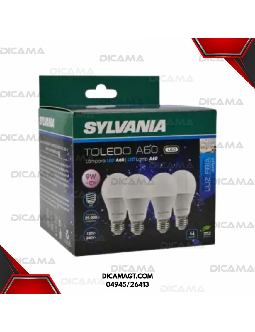 BOMBILLA LED 9W JGO 4 SYLVANIA 04945/26413