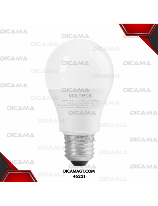BOMBILLA LED 14 WATTS(100W) LUZ DE DIA VOLTECK 46221