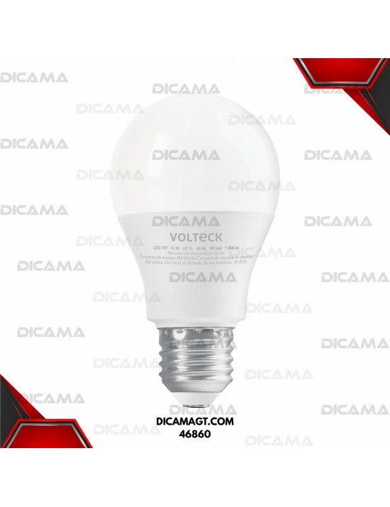 BOMBILLA LED 12 WATTS 110 VOLTIOS LUZ DE DIA VOLTECK 46860