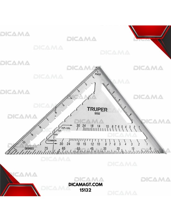 ESCUADRA 12 DE ALUMINIO PARA MUROS DE YESO TRUPER 15132