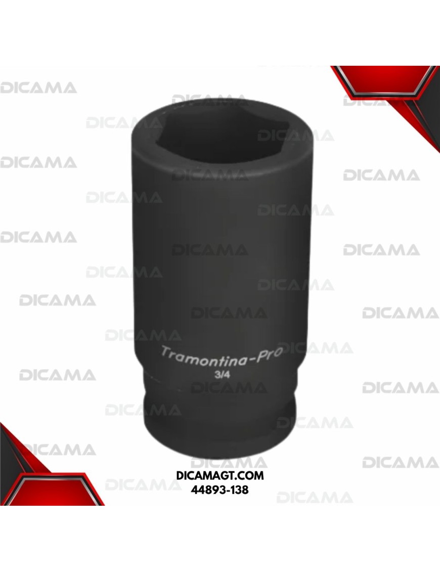 COPA RAIZ 3/4 38MM IMPACTO LARGA HEXAGONAL TRAMONTINA 44893-138