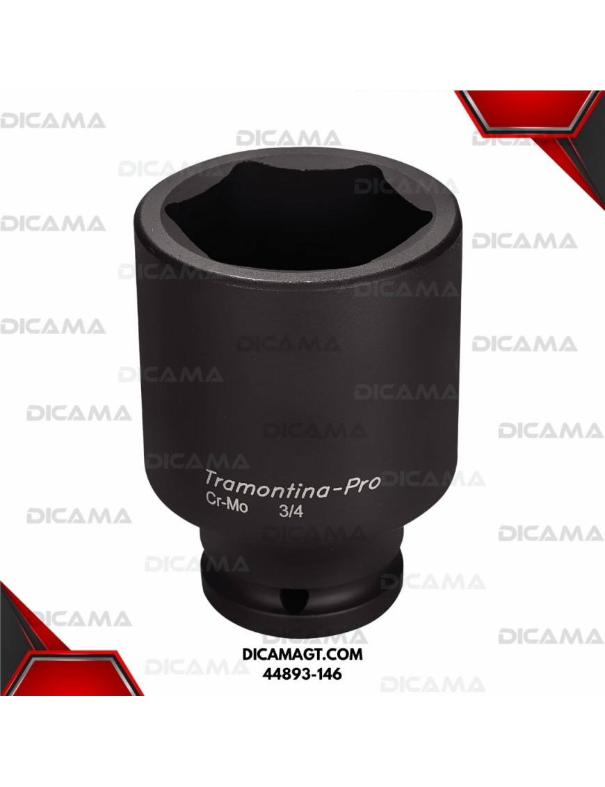 COPA RAIZ 3/4 46MM IMPACTO LARGA HEXAGONAL TRAMONTINA 44893-146