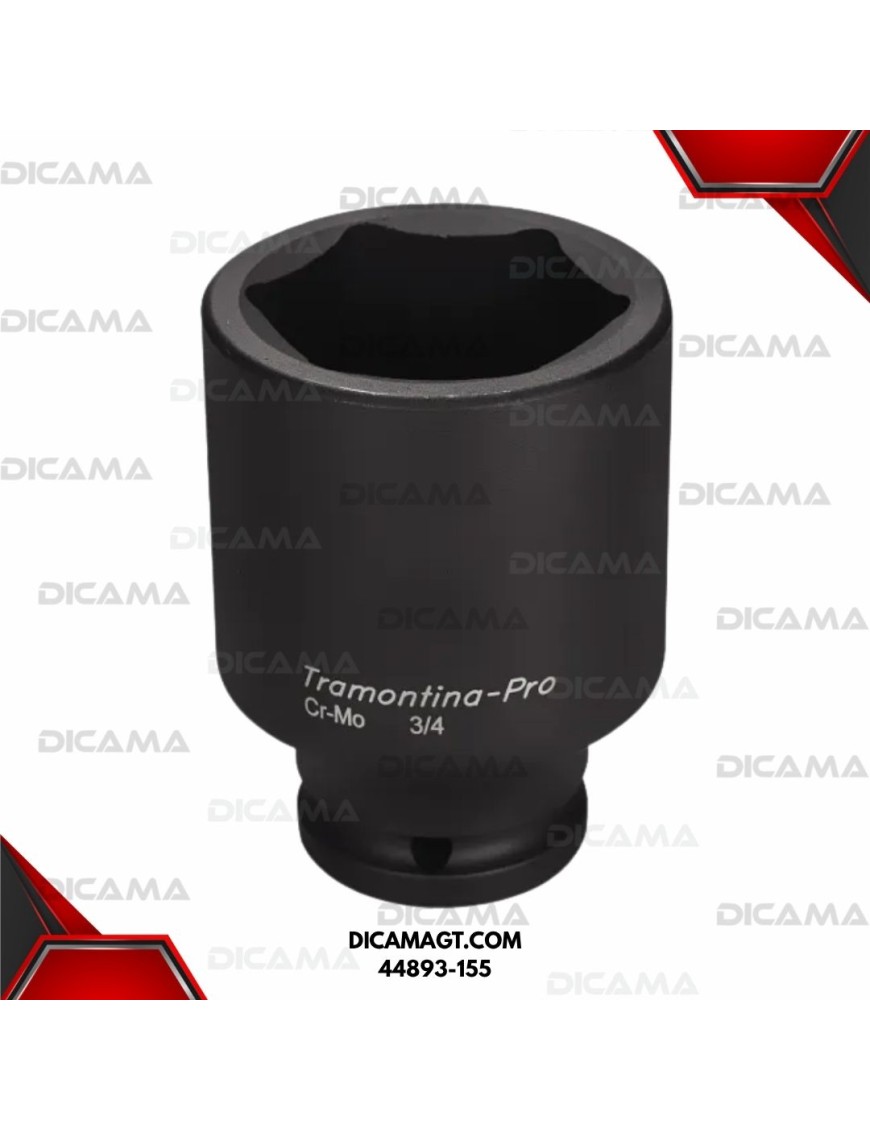 COPA RAIZ 3/4 55MM IMPACTO LARGA HEXAGONAL TRAMONTINA 44893-155