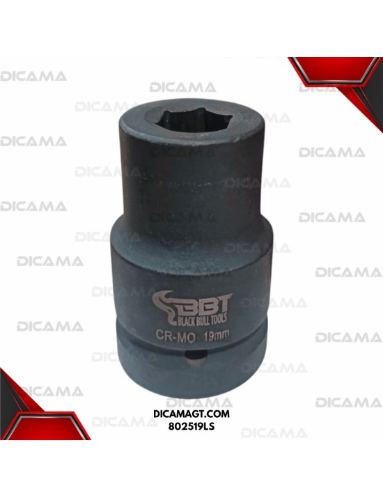 COPA RAIZ 1 19MM DE IMPACTO LARGA  HEXAGONAL BBT 802519LS
