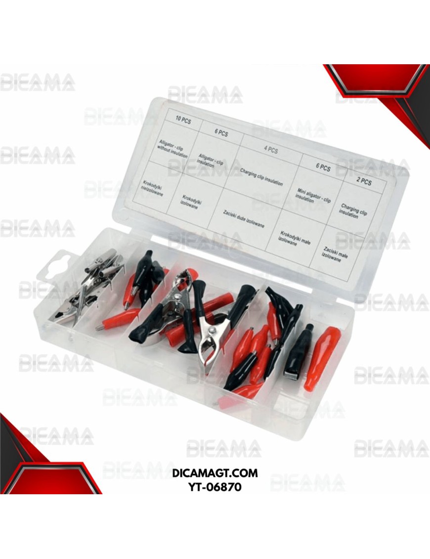 LAGARTOS ELECTRICOS 28 PCS YATO YT-06870