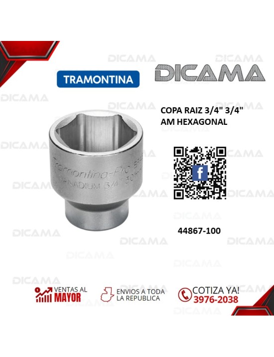 COPA RAIZ 3/4" 3/4"    AM HEXAGONAL