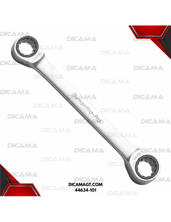 LLAVE RATCH COMBINADA ESTRIADA 8X9MM TRAMONTINA 44634-101