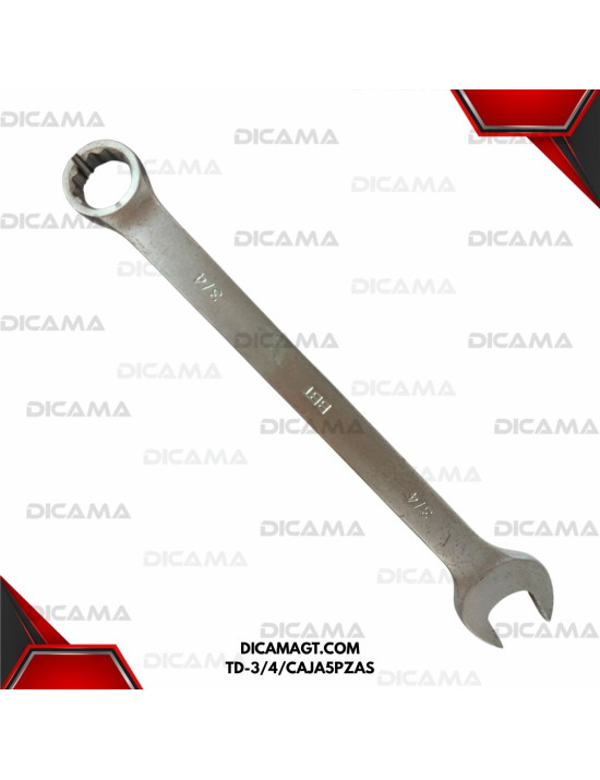LLAVE COLA/CORONA 3/4 (19MM) BBT TD-3/4/CAJA5PZAS