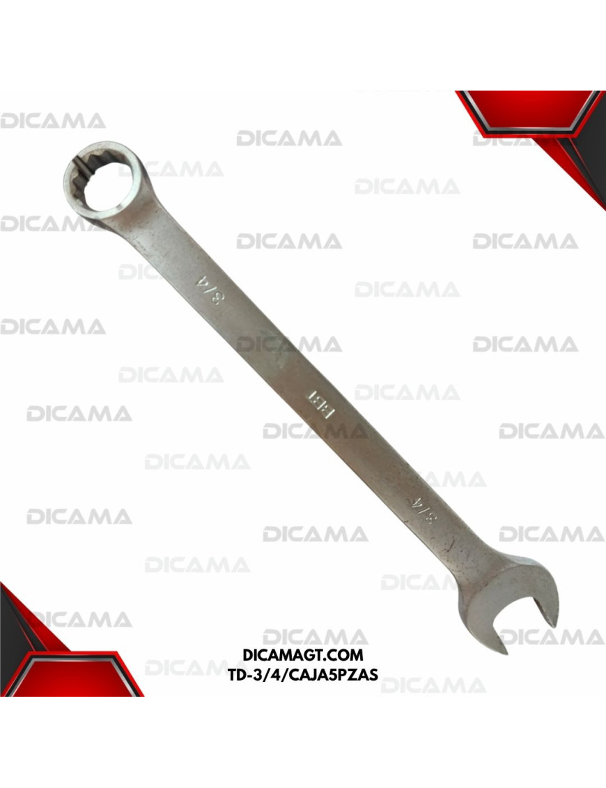 LLAVE COLA/CORONA 3/4 (19MM) BBT TD-3/4/CAJA5PZAS