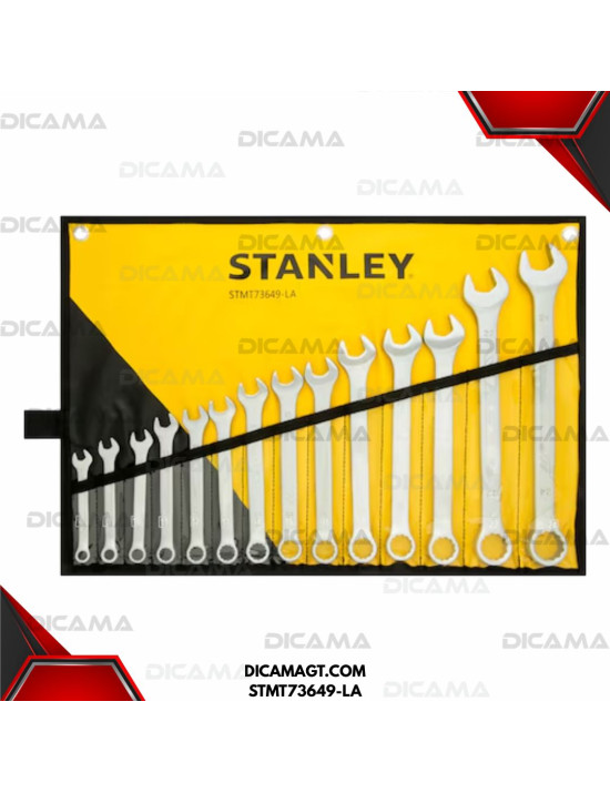 LLAVES JUEGO 14 PZAS 8-24MM STANLEY STMT73649-LA