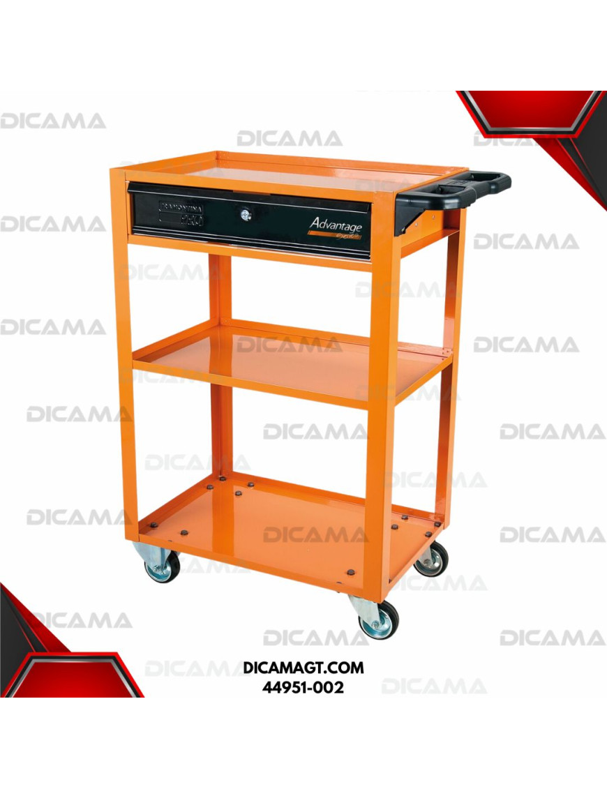MESA DE TRABAJO 3 COMPARTIMIENTOS NARANJA TRAMONTINA 44951-002