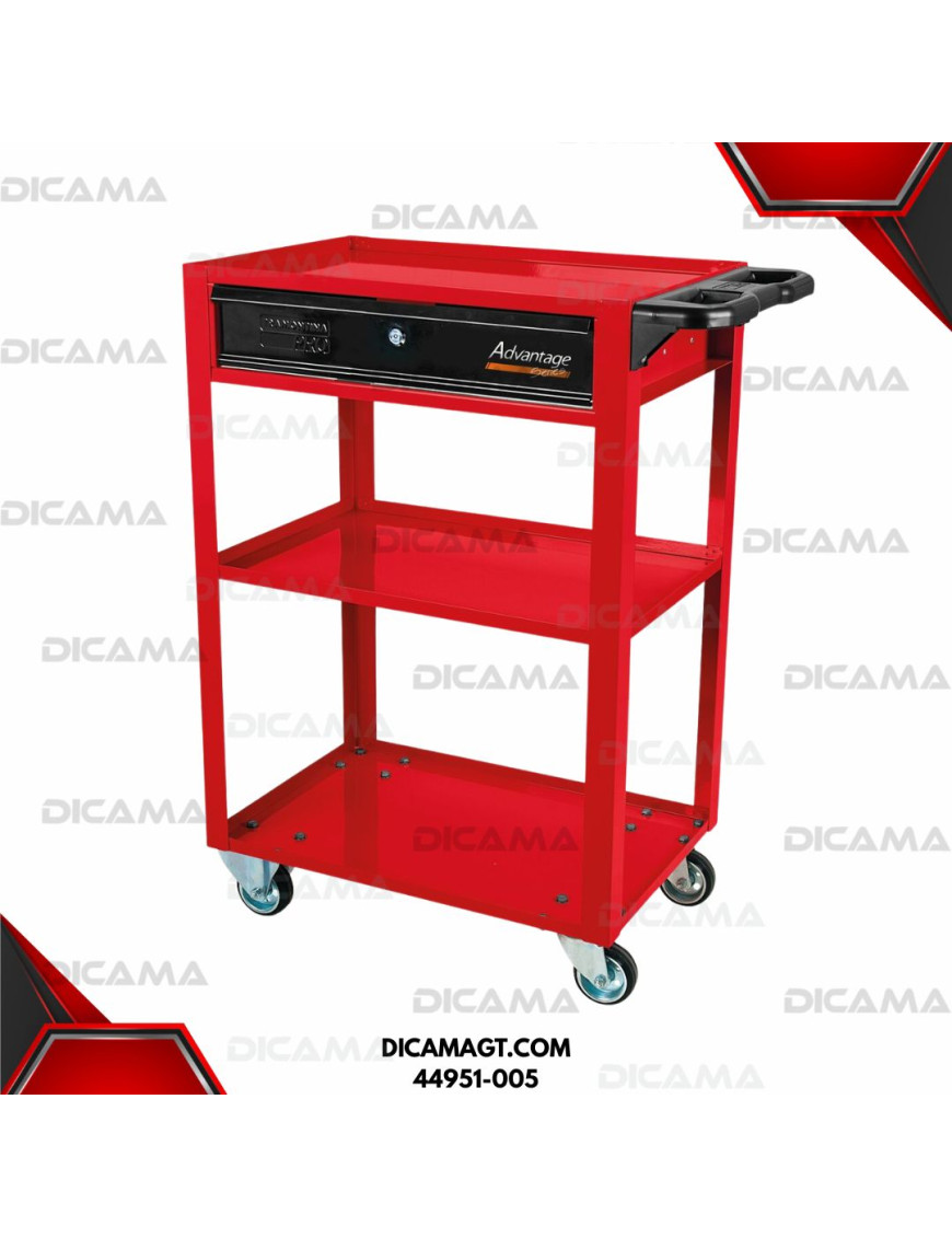 MESA DE TRABAJO 3 COMPARTIMIENTOS ROJO TRAMONTINA 44951-005