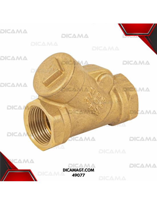 VALVULA CHECK DE LATON DE 3/4 FOSET 49077