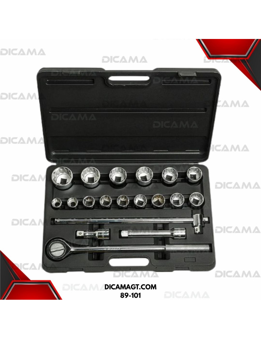 COPAS JUEGO RAIZ 3/4 19 PZS 22-50MM STANLEY 89-101
