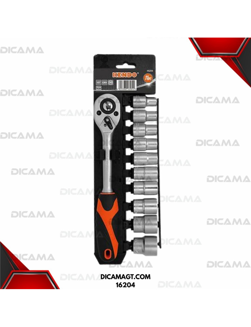 COPAS JUEGO RAIZ 1/2 11 PZAS  10-24MM KENDO 16204