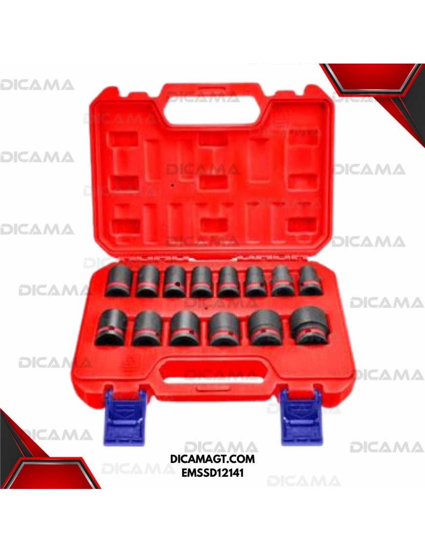 COPAS JUEGO RAIZ 1/2 14 PZAS 10-27MM DE IMPACTO EMTOP EMSSD12141