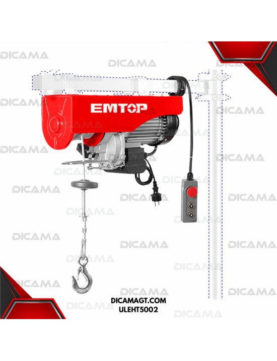 POLIPASTO ELECTRICO DE 500KG 1600 WATTS EMTOP ULEHT5002