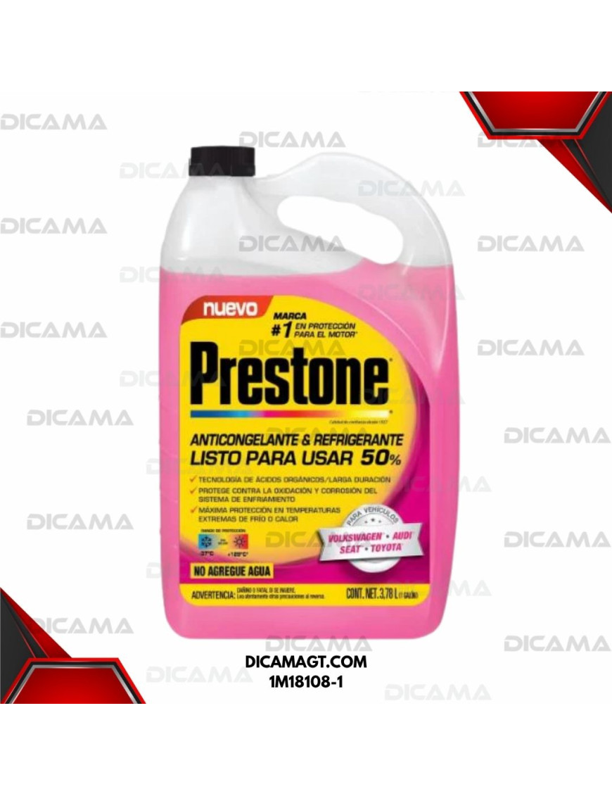 GALON REFRIGERANTE  50% ROSADO PREMIX AFC PINK PRESTONE 1M18108-1