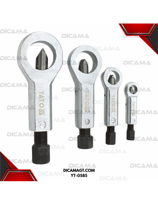 CORTADOR DE TUERCAS 4 PCS YATO YT-0585