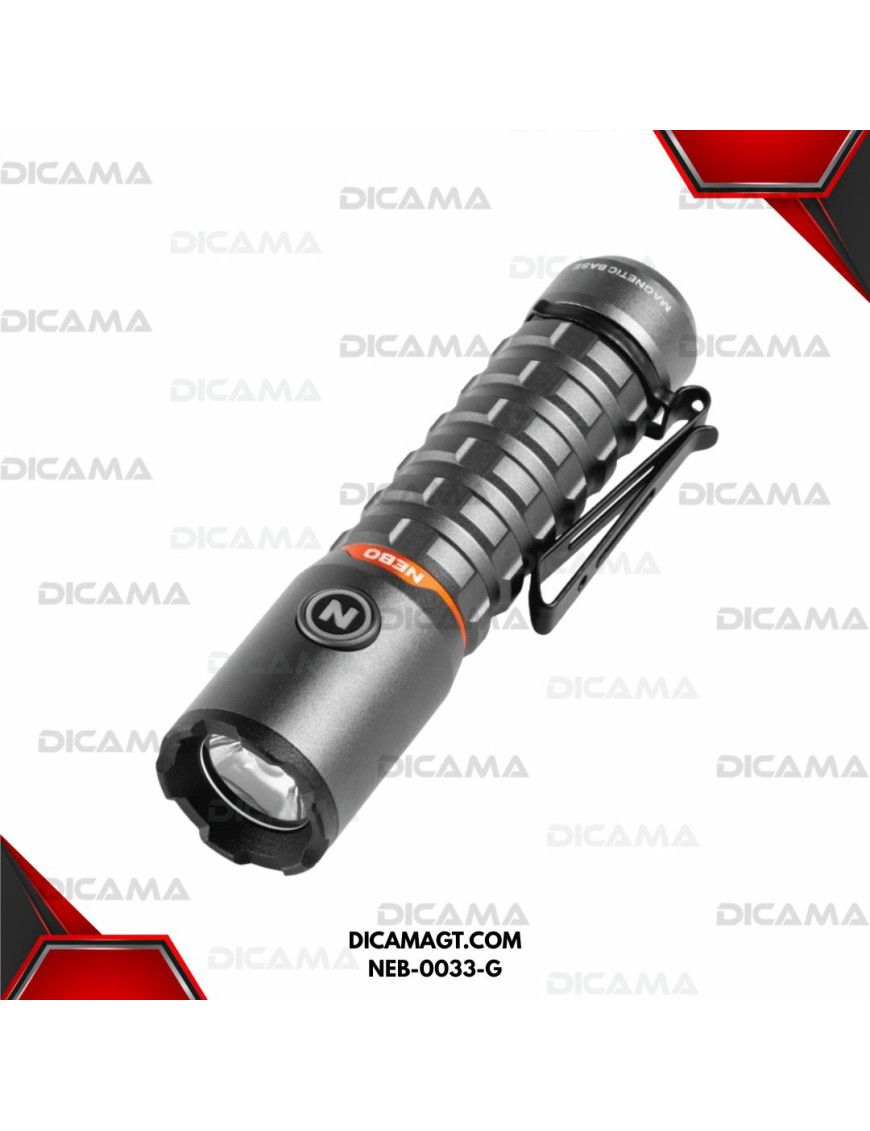 LINTERNA TORCHY 2K 200L/200M/30SEC, DE BOLSILLO NEBO NEB-0033-G