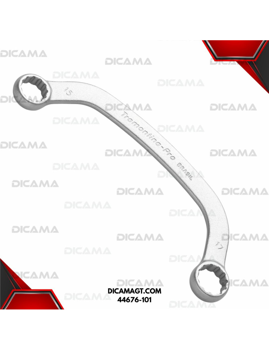 LLAVE MEDIA LUNA  7/16X1/2 TRAMONTINA 44676-101