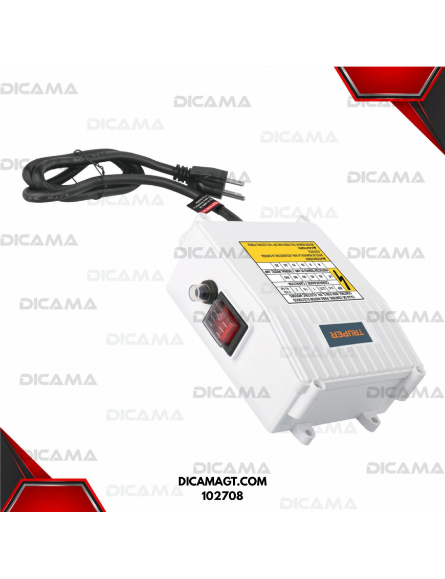 CAJA DE CONTROL PARA BOMBA TIPO BALA 1-1/2 HP TRUPER 102708