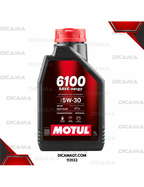 ACEITE LITRO 5W30 2100 PROTECT ECO TECHNOSYNTHÈSE+ 1 PR MOTUL 107157/12LTOS