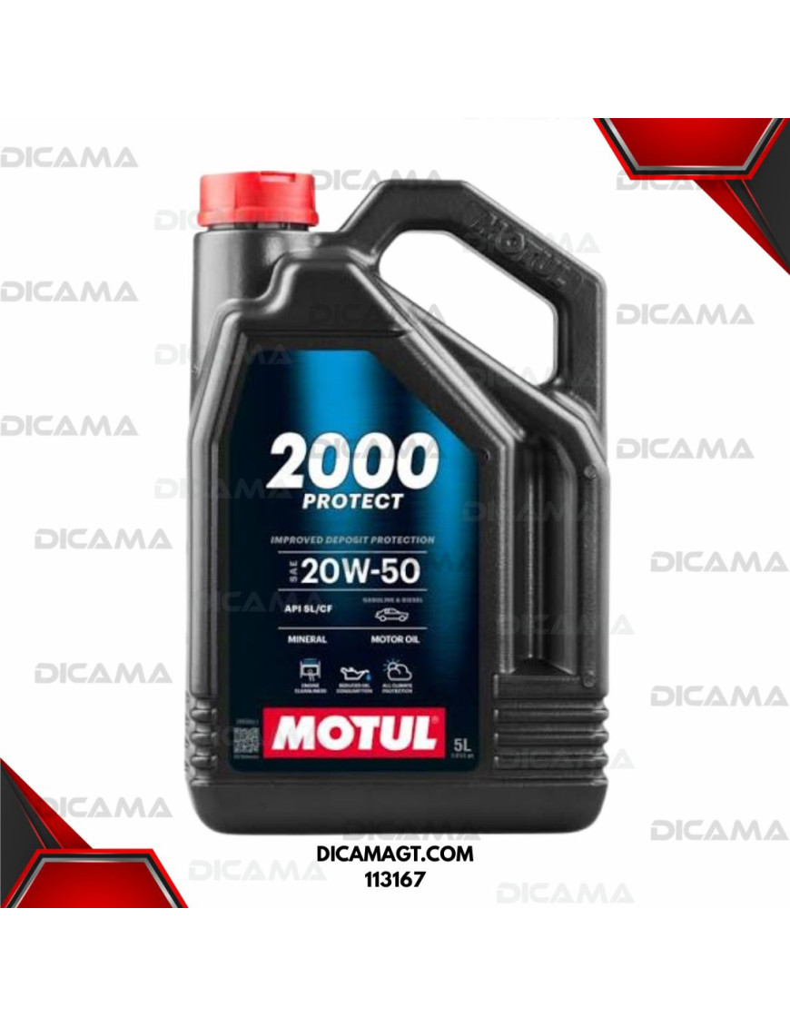 ACEITE GARRAFA 20W50 2000 MOTUL 100311/4GLS
