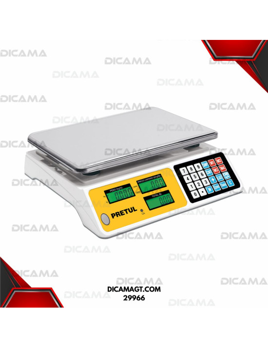 BASCULA ELECTRONICA MULTIFUNCIONES 40 KG, PRETUL 29966