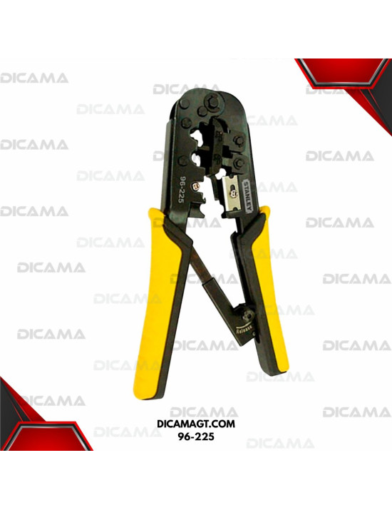 PINZA PONCHADORA 3EN 1 PARA CABLES RJ45-11Y12 STANLEY 96-225
