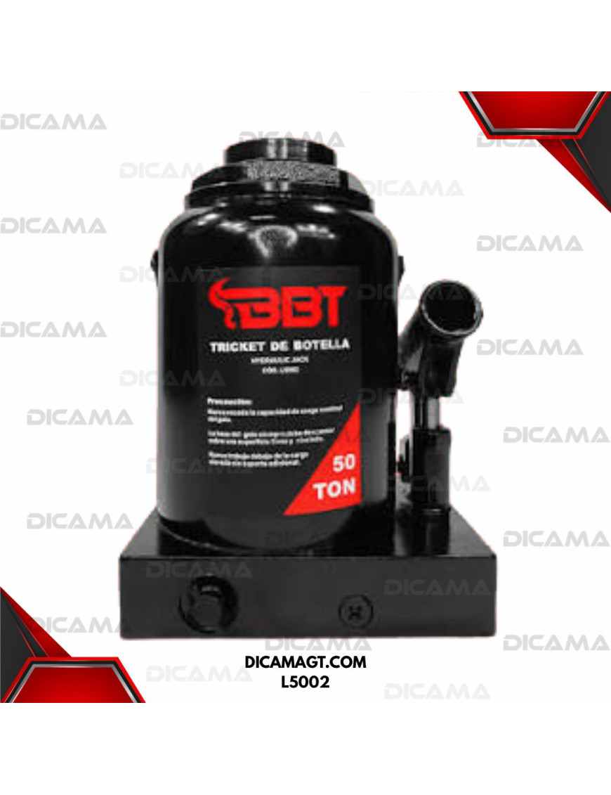 TRICKET DE BOTELLA 50 TONELADAS BBT L5002