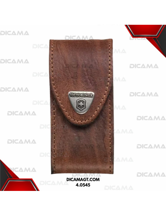ESTUCHE CUERO  5-8 DIVISIONES VELCRO CAFE VICTORINOX 4.0545