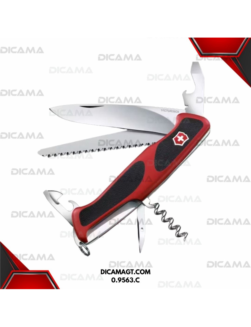 NAVAJA NEGRA/ROJA 130MM RANGERGRIP 55 10/1 VICTORINOX 0.9563.C