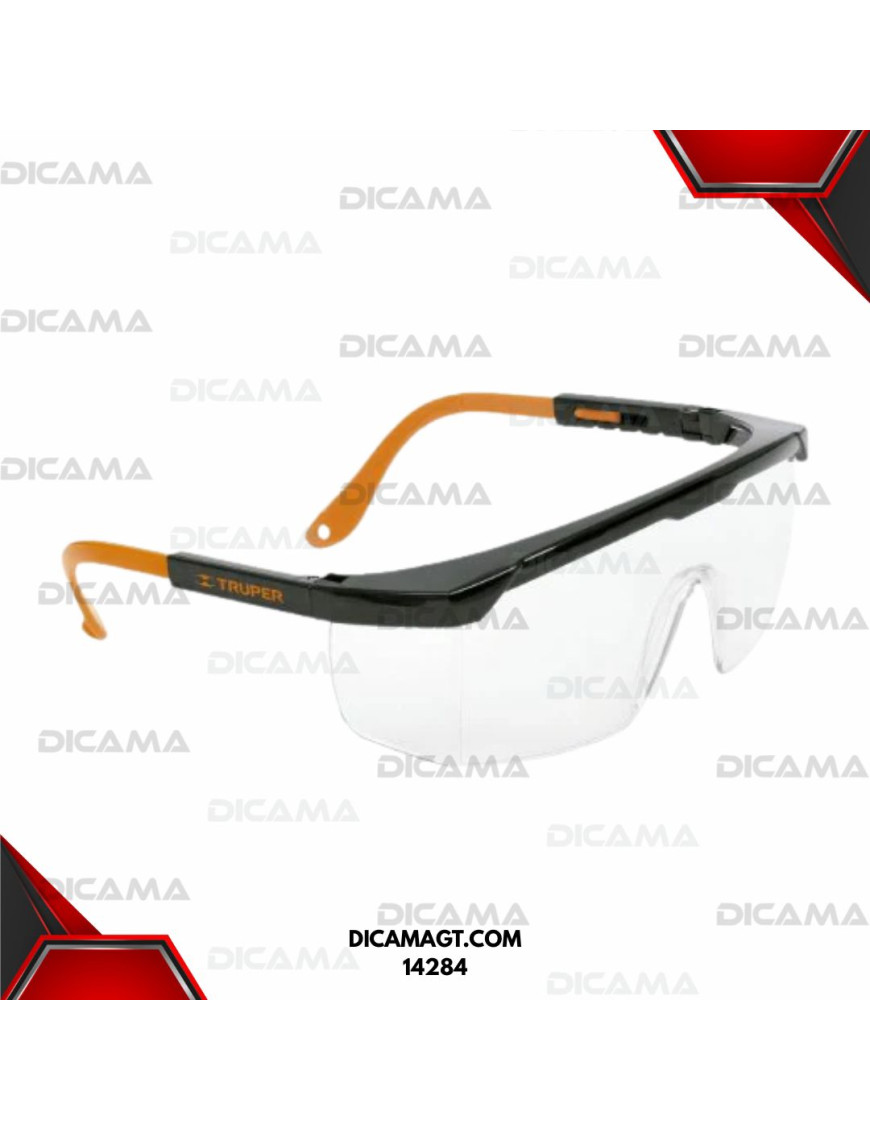 LENTES DE SEGURIDAD AJUSTABLES TRANSPARENTES CLASSICOS TRUPER 14284
