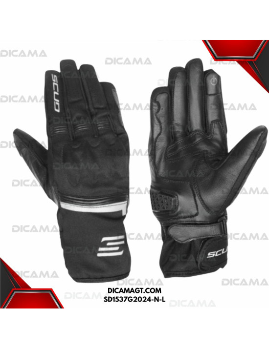 GUANTES MOTORISTA TOURING-SD-NEGRO-L SCUD SD1537G2024-N-L