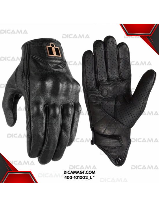 GUANTES MOTORISTA  L CALADO DE PIEL CHINA 400-101002_L *