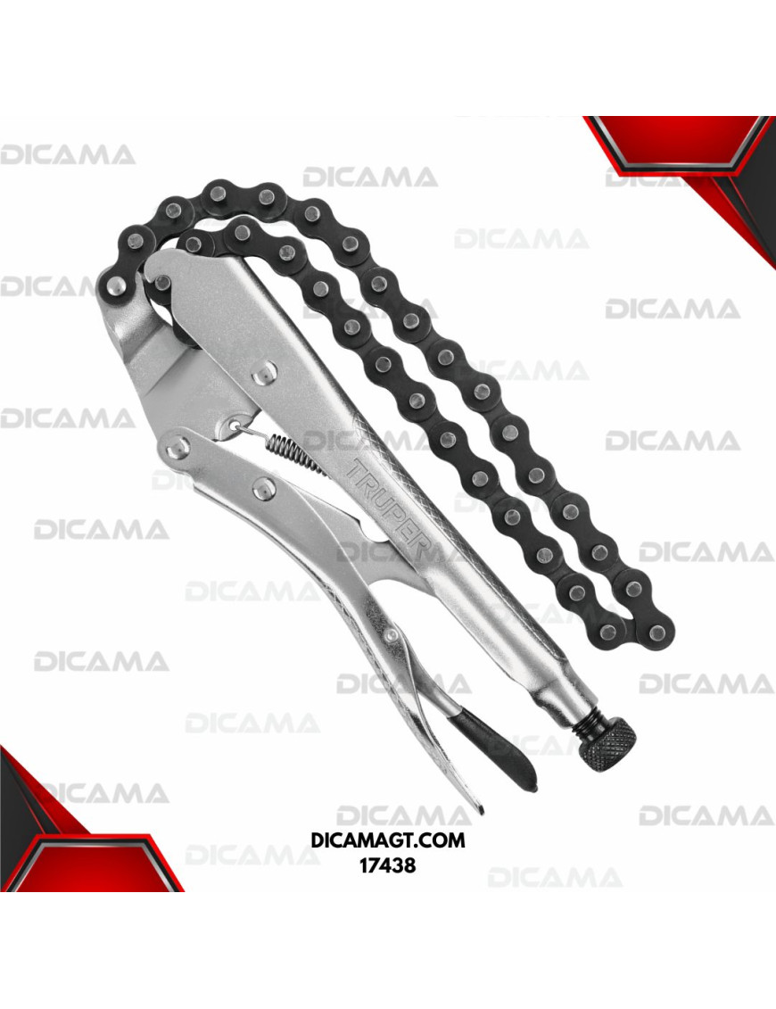 LLAVE P/FILTRO DE ACEITE TIPO VISE GRIP 8 DE CADENA TRUPER 17438