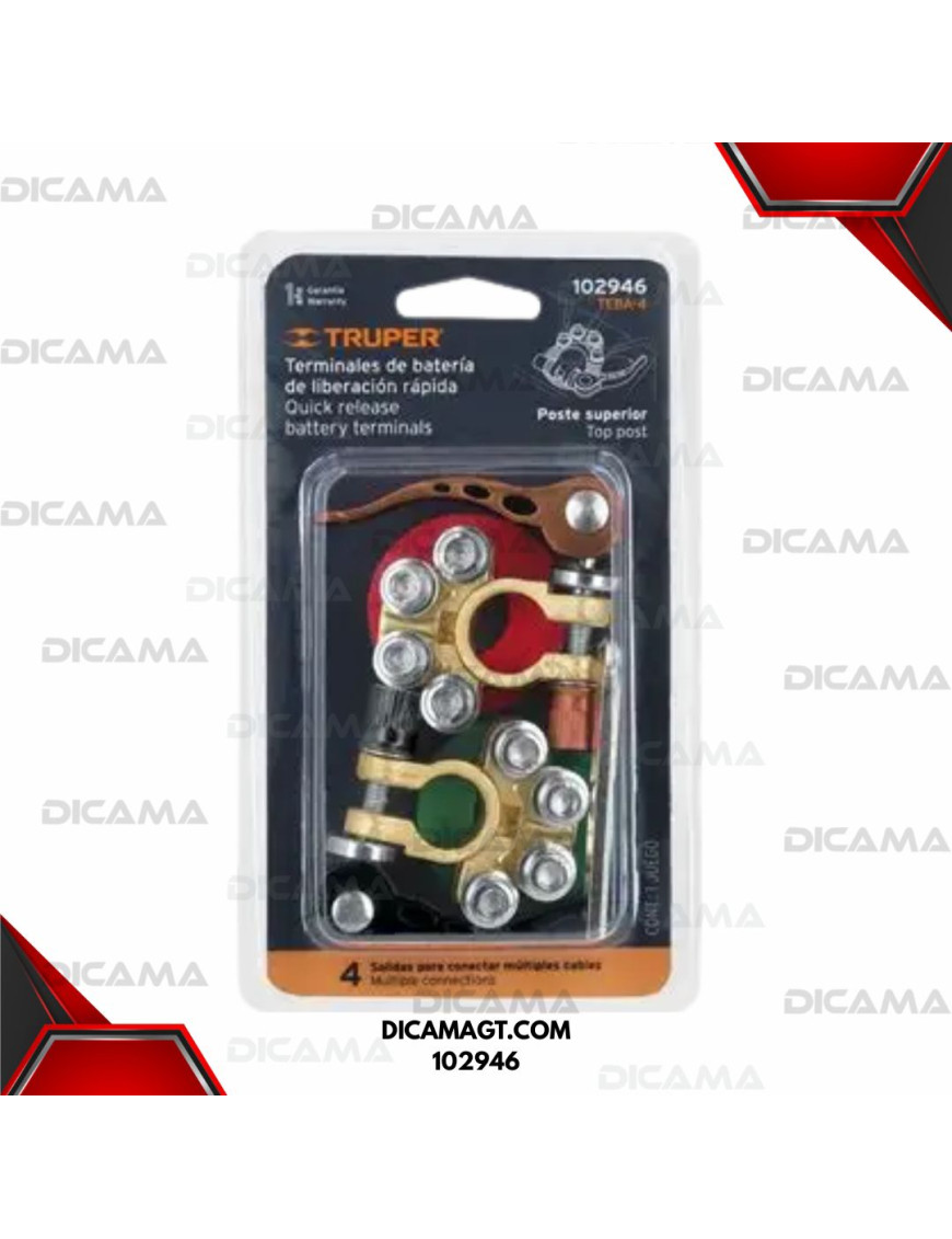 TERMINALES P/BATERIA DESCONEXION RAPIDA TRUPER 102946