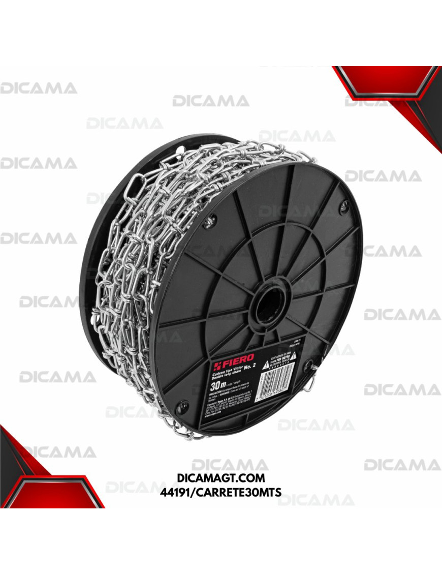 METRO DE CADENA TIPO VICTOR DE 2.3MM TRUPER 44191/CARRETE30MTS