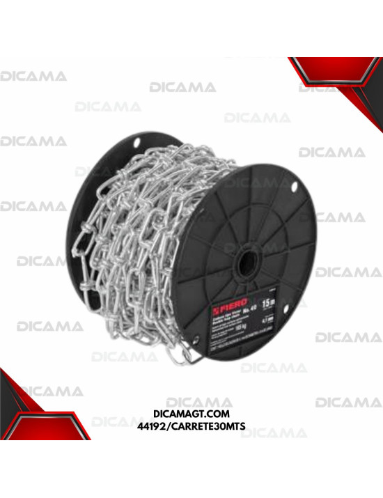 METRO DE CADENA TIPO VICTOR DE 3.0MM TRUPER 44192/CARRETE30MTS