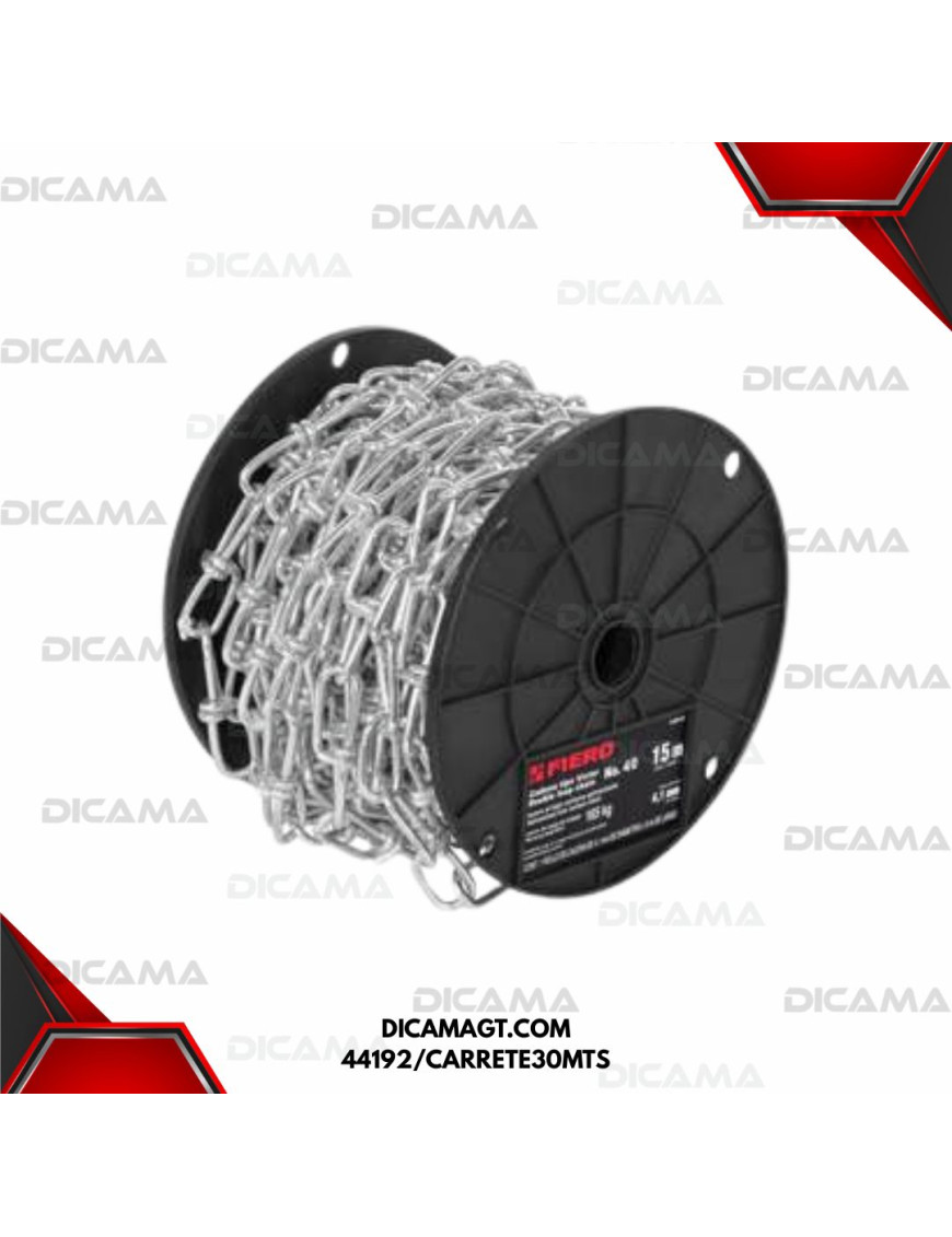 METRO DE CADENA TIPO VICTOR DE 3.0MM TRUPER 44192/CARRETE30MTS