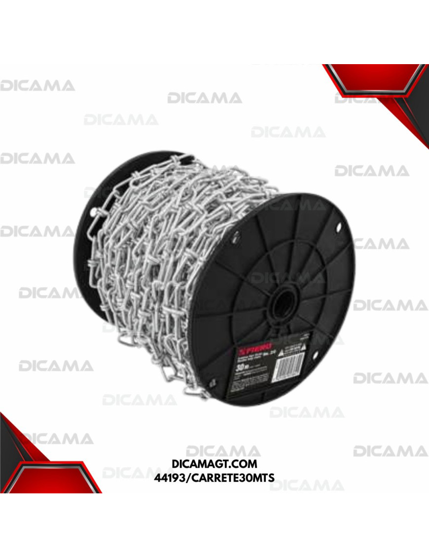 METRO DE CADENA TIPO VICTOR DE 3.4MM TRUPER 44193/CARRETE30MTS