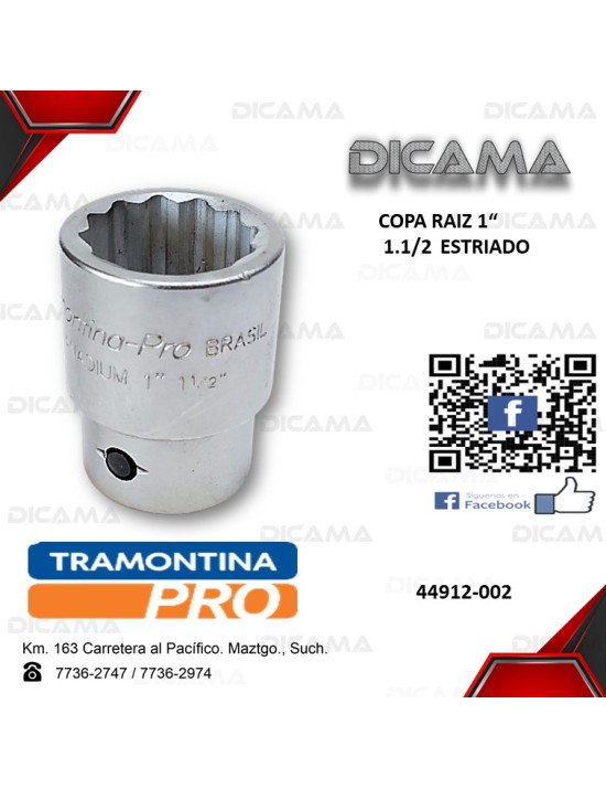COPA RAIZ 1" 1.1/2       ESTRIADO