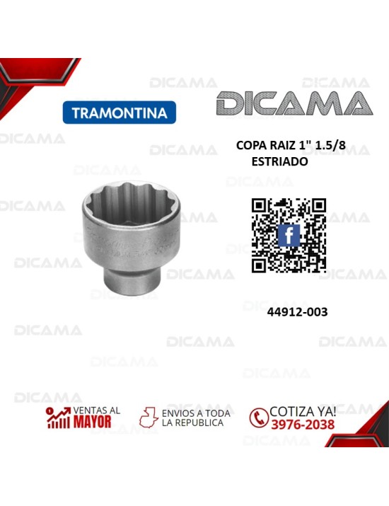 COPA RAIZ 1" 1.5/8       ESTRIADO