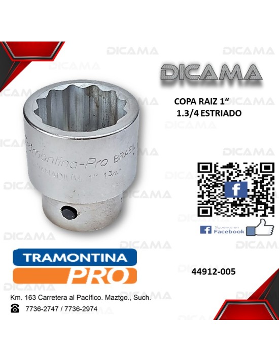 COPA RAIZ 1" 1.3/4       ESTRIADO
